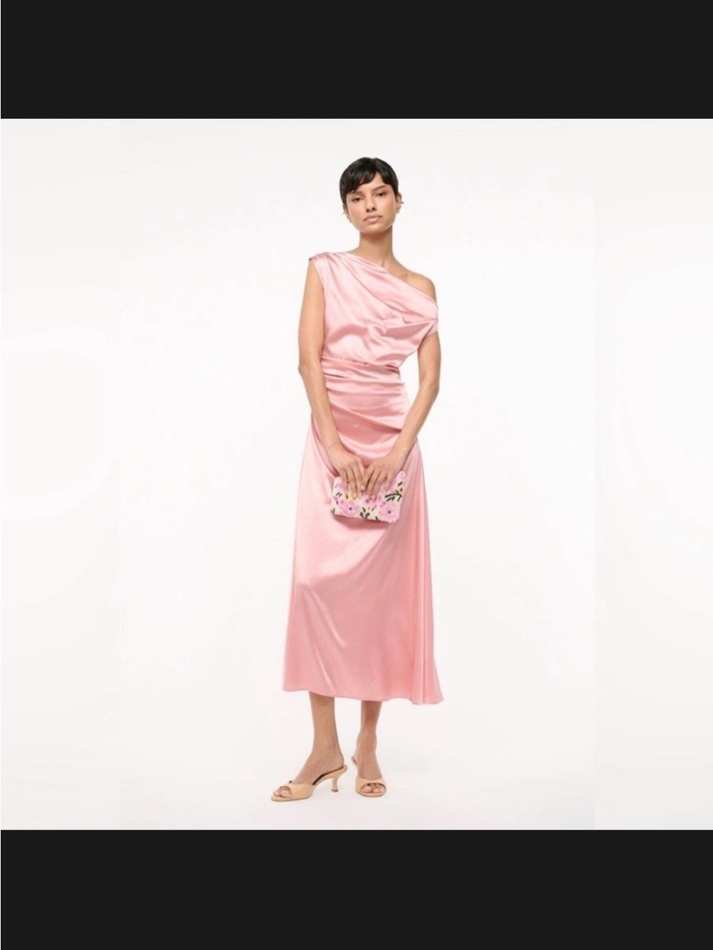 Staud Phare Silk Dress‎ in Rose Size: 12, NWT